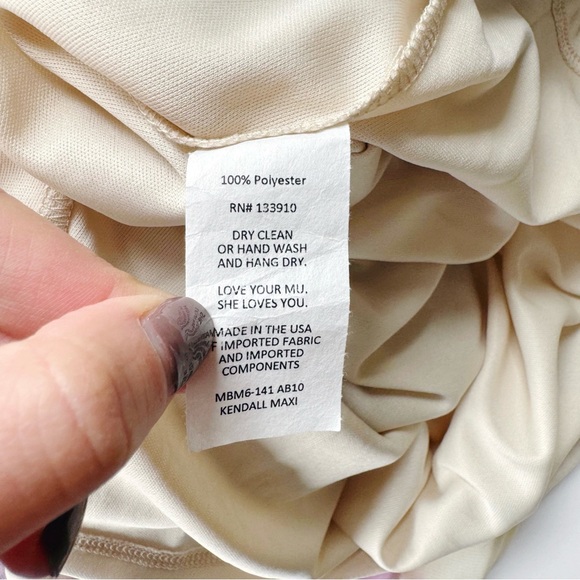 SOLD Show Me Your MuMu Kendall Maxi Dress NWT in Abers Babers Watercolor Small - Picture 11 of 11